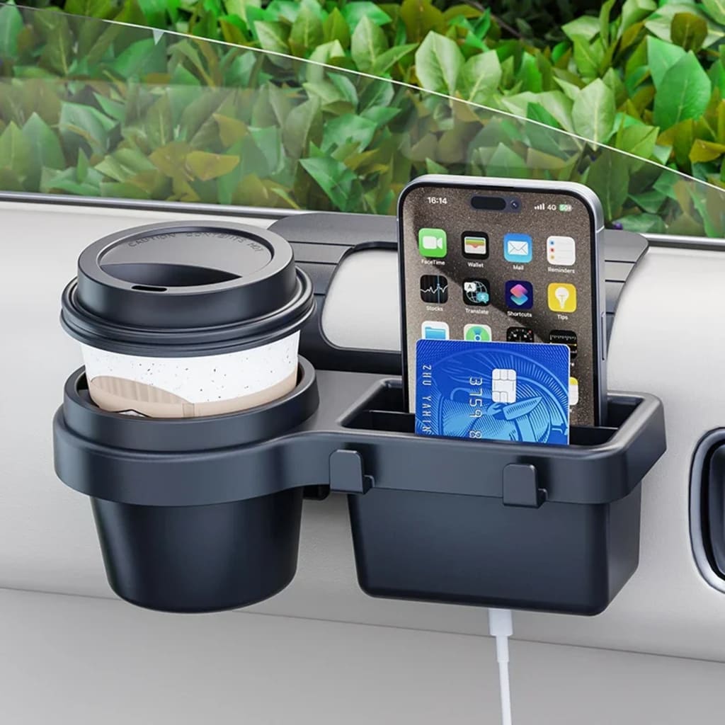 Support multifonction pour voiture – Gobelet, téléphone et accessoires